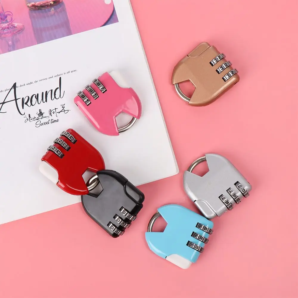 3 Dial Digit Number Code Password Combination Padlock Security Travel Safe Lock for Padlock Luggage Lock of Gym thumbnail 3