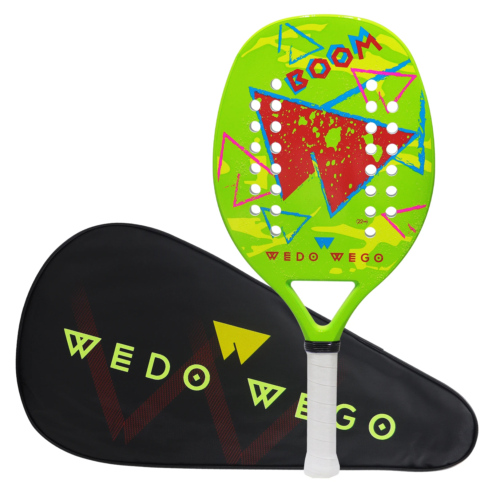 Beach Tennis Racket FC/3K/12K/18K/Kevlar Carbon Fiber Grit Face, EVA Memory Foam Core, Outdoor Sports Ball Racket thumbnail 4