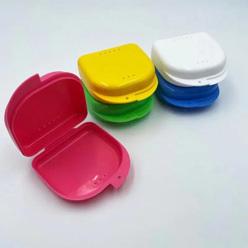 1pcs Denture Tray Box Dental Orthodontic Retainer Box Case Plastic Teeth Container Denture Box False Teeth Protective Case thumbnail 3