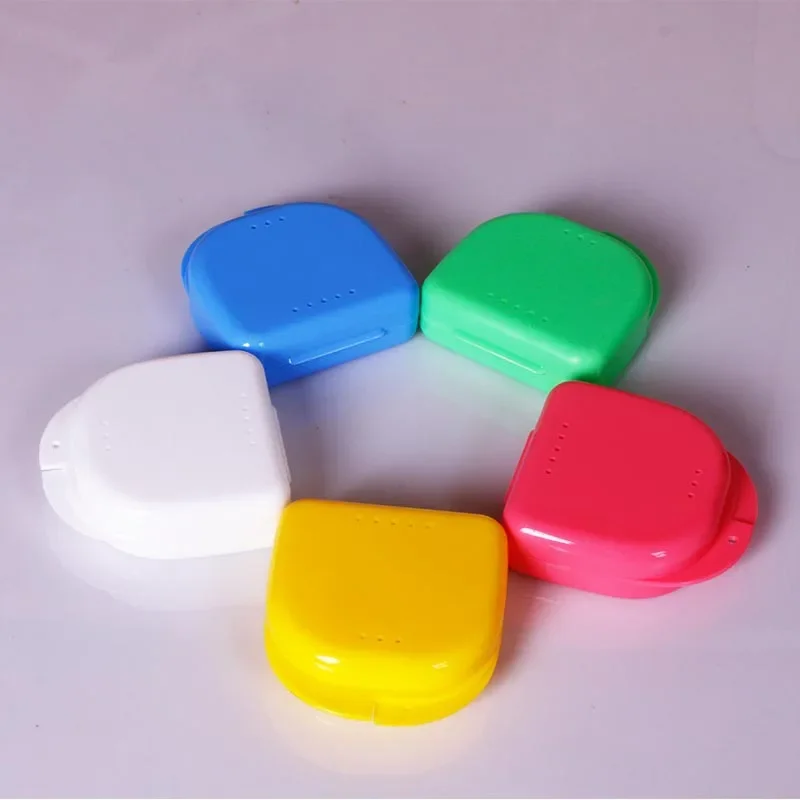 1pcs Denture Tray Box Dental Orthodontic Retainer Box Case Plastic Teeth Container Denture Box False Teeth Protective Case thumbnail 2