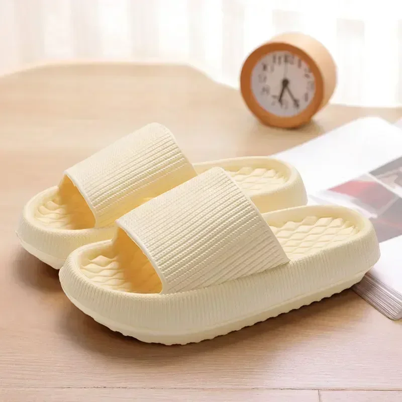 Women's Thick Platform Cloud Slippers EVA Soft Sole Pillow Slides Summer Beach Flip Flops Women Non Slip Bathroom Home Slippers thumbnail 6