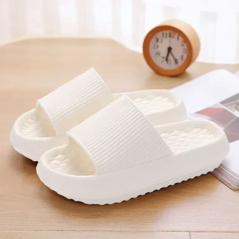 Women's Thick Platform Cloud Slippers EVA Soft Sole Pillow Slides Summer Beach Flip Flops Women Non Slip Bathroom Home Slippers thumbnail 5