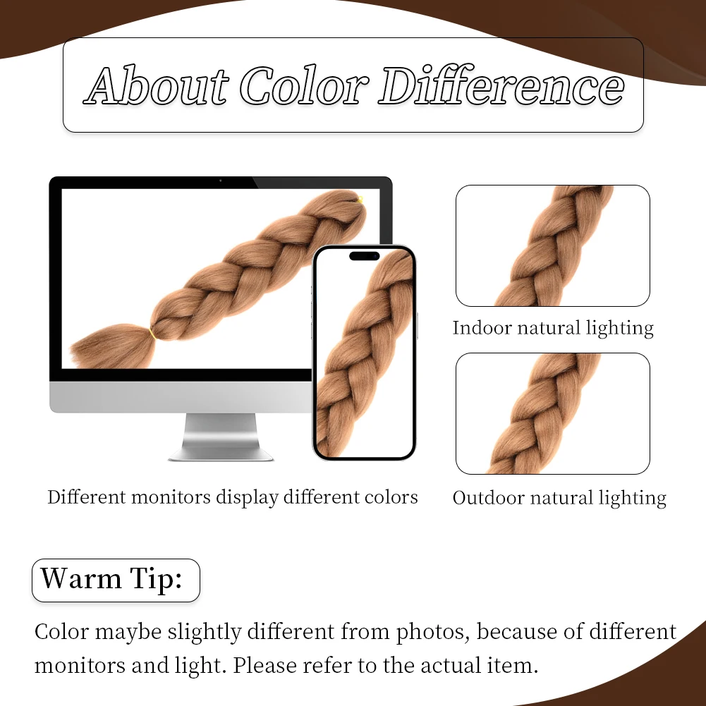 Jumbo Braids Extensions Synthetic Braiding Hair Afro Ombre Color kanekalon Hair 24 Inch for Women Braid thumbnail 5