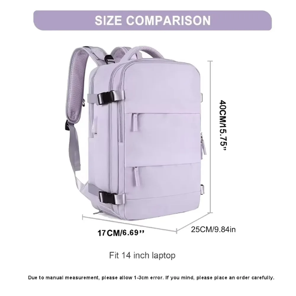 Buylor Travel Backpack for Women 40x25x17 Airplane Cabin Backpack Carry-On Luggage 14inch Laptop Backpack Casual Schoolbackpack thumbnail 6
