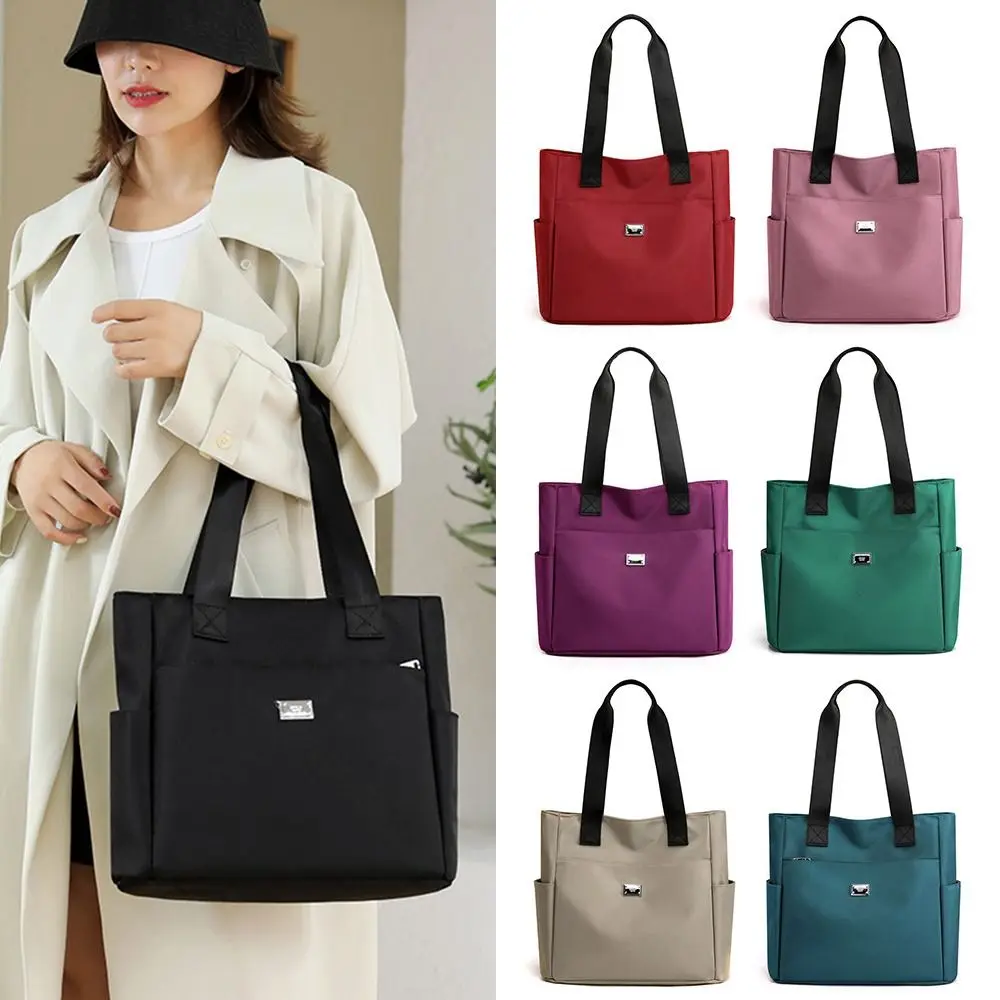 Lightweight Waterproof Nylon Shoulder Bag Large Capacity Handbag Tote Bags For Work School And Travel thumbnail 5