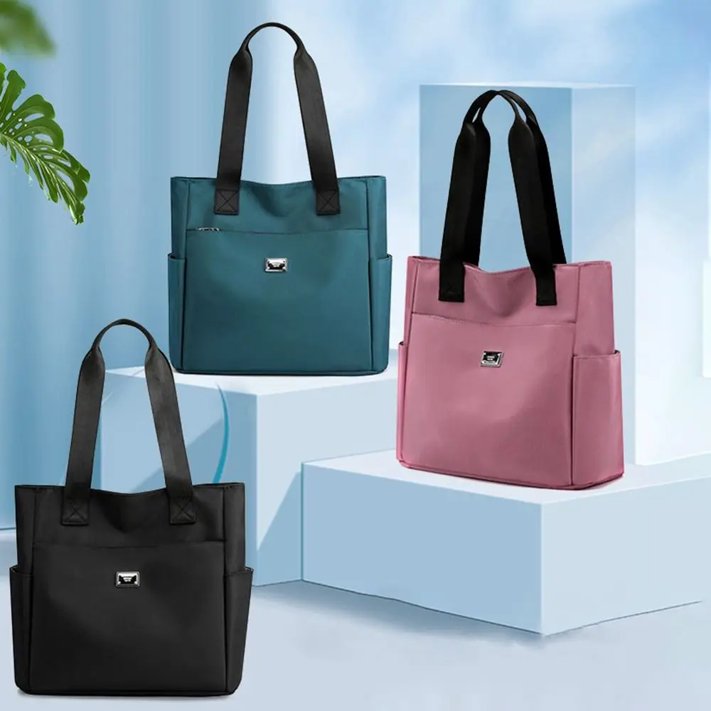 Lightweight Waterproof Nylon Shoulder Bag Large Capacity Handbag Tote Bags For Work School And Travel thumbnail 4
