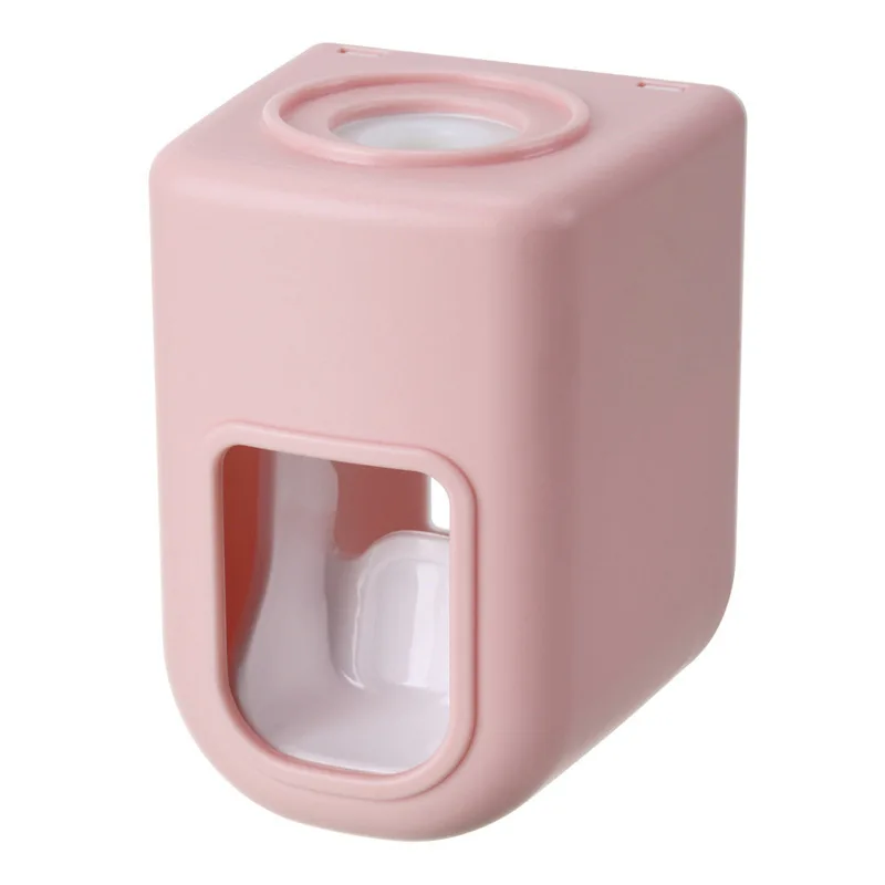 Creative Wall Mount Automatic Toothpaste Dispenser Bathroom Accessories Waterproof Lazy Toothpaste Squeezer Toothbrush Holder thumbnail 6