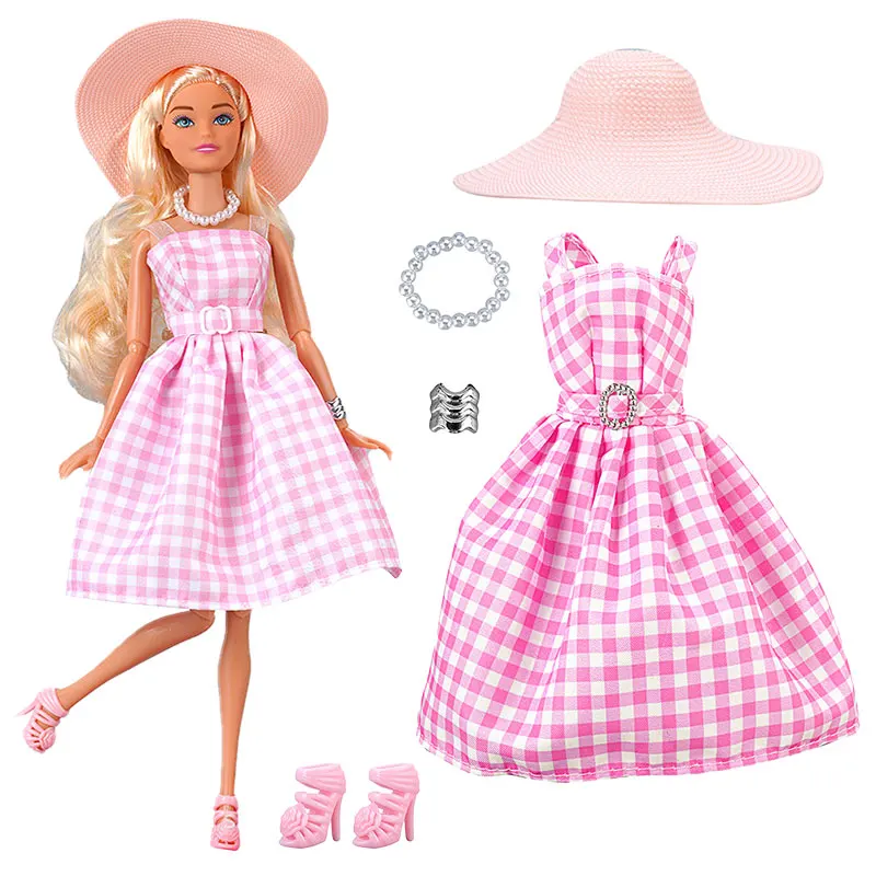 1 Set Fashion Clothes For Doll Clothes Coat Jacket Pants Dress Shirt Sweater Skirt Daily Wear Mini Doll Accessories Girl`s Toy thumbnail 2