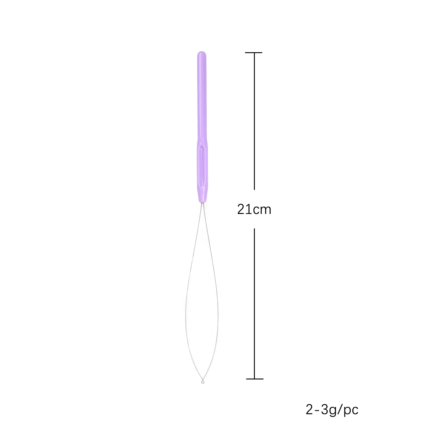 6pcs Hair Extension Loop Needle Threader Pulling Hook Tool and Bead Device Tool Loop Threader for Hair or Feather Extensions thumbnail 3