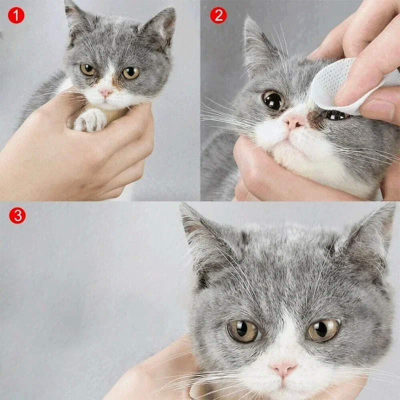 130 Pcs/set of Dog and Cat Cleaning Wipes Pet Eye Wipes Grooming Tear Stain Remover Gentle Non-foaming Wipes Towels thumbnail 4