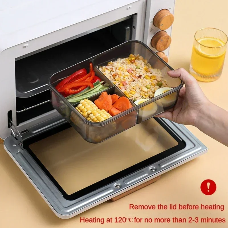 Compartment 1500ML Portable Lunch Box Kids Students Office Bento Box with Fork and Spoon Microwave Food Storage Container thumbnail 4