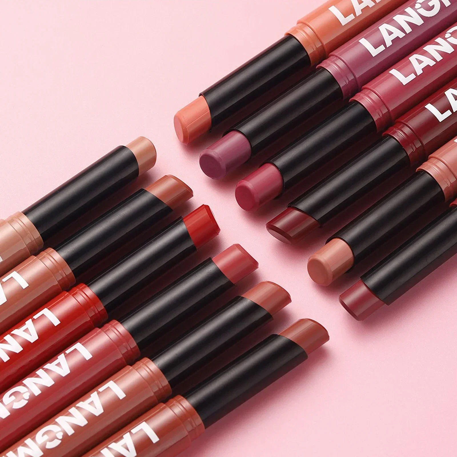 New Rotating Velvet Matte Lipstick Long Lasting Waterproof Lipstick Non-Stick Cup Lip Stain Tint Cosmetics Pencil Liner Makeup thumbnail 4
