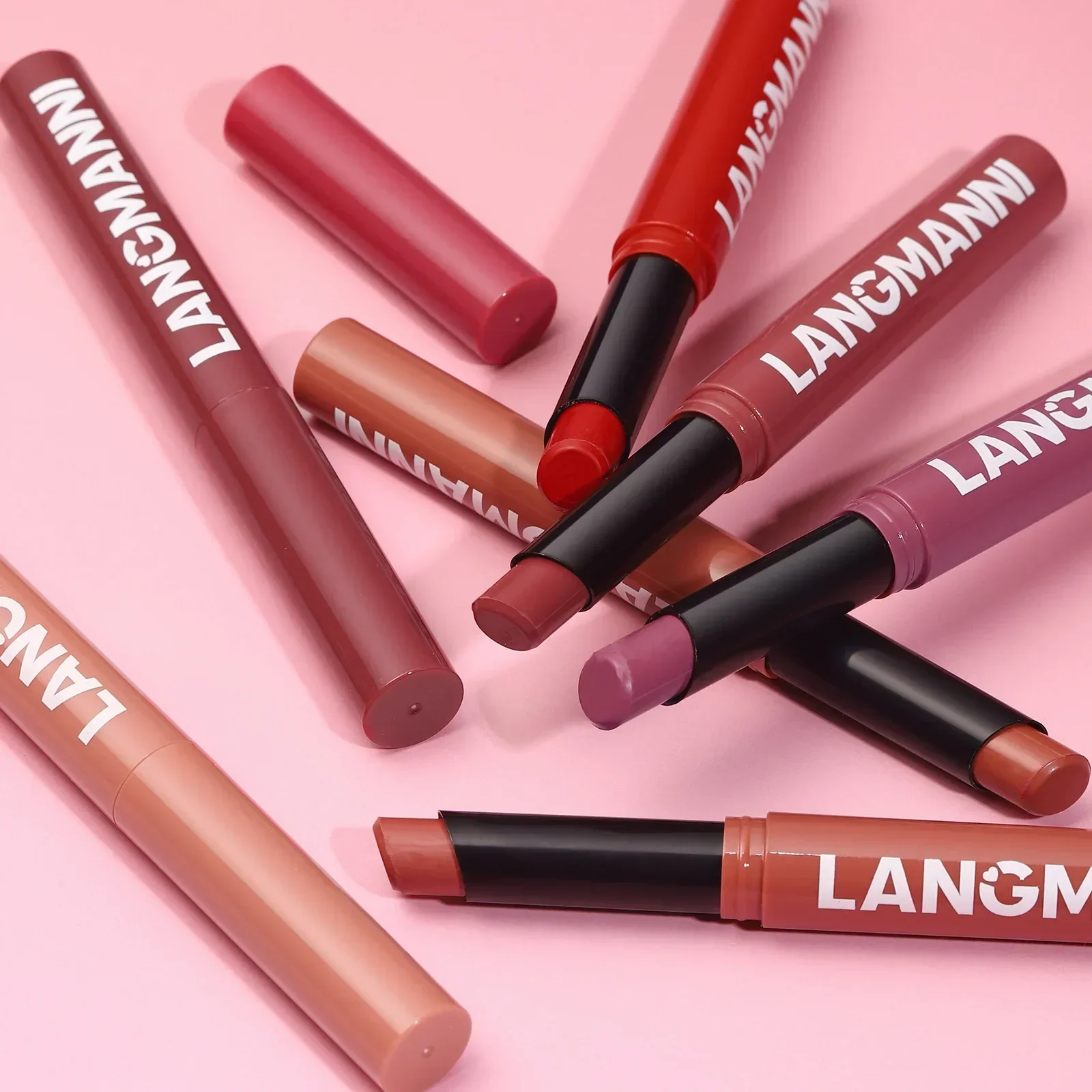 New Rotating Velvet Matte Lipstick Long Lasting Waterproof Lipstick Non-Stick Cup Lip Stain Tint Cosmetics Pencil Liner Makeup thumbnail 5