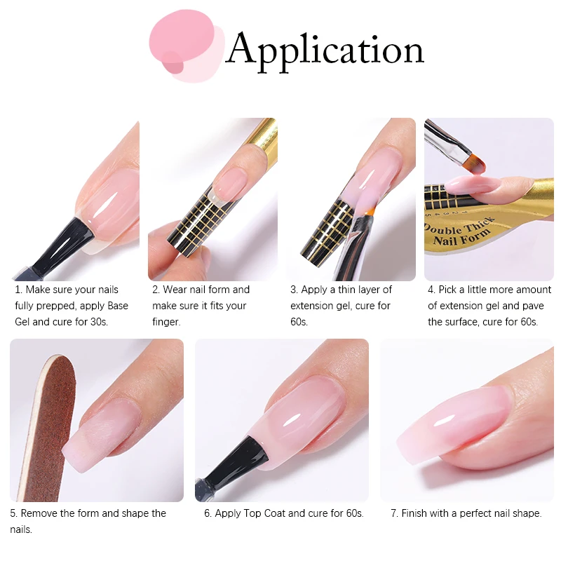 UR SUGAR 150g Extension Jelly Nude Pink Rose Red Quick Extension Gel Nail Polish Nail Extension UV LED Manicure Soak Off thumbnail 6