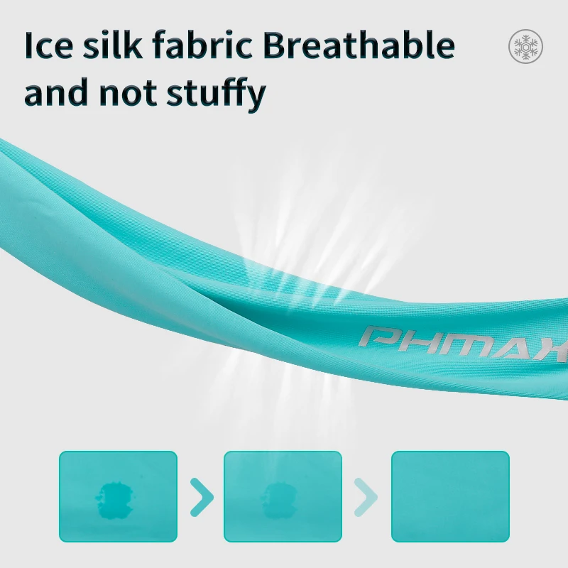PHMAX Cycling Sleeves UV Protection Arm Sleeves Running Outdoor Sports Sunscreen Arm Covers Ice Silk Fitness Cycling Arm Warmers thumbnail 3