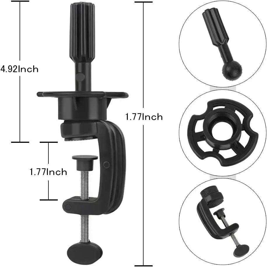 1pc Plastic Material Hair Accessory Tools Mini Wig Head stand Table Clamp Training Mannequin wig Head Holder Adjustable thumbnail 4