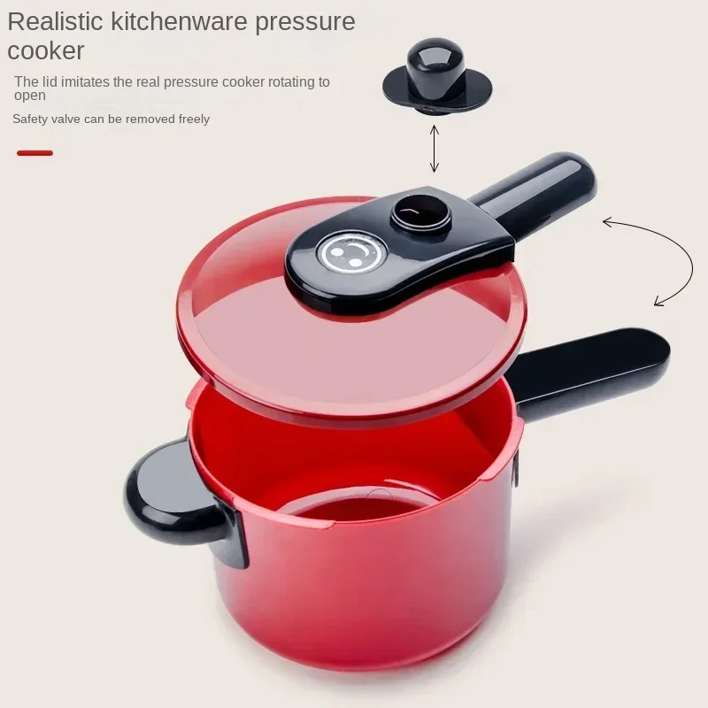 Set For Kids Girl Cooking Kitchen Toys Baby Cutting Fruit Cooking Kitchen Utensils Children's Simulation Education Pretend Play thumbnail 4