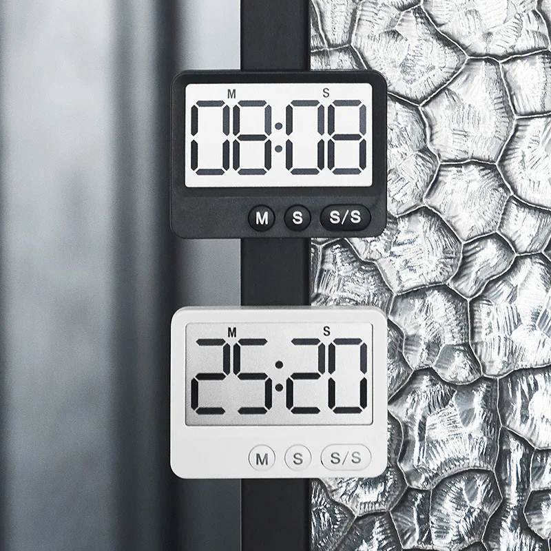 Digital Timer Kitchen Study Mute Magnetic Countdown Timer With Large LCD Display Digital Timer Clock Up To 99 Minutes 59 Seconds thumbnail 5