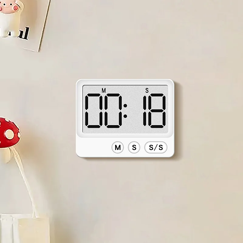Digital Timer Kitchen Study Mute Magnetic Countdown Timer With Large LCD Display Digital Timer Clock Up To 99 Minutes 59 Seconds thumbnail 3