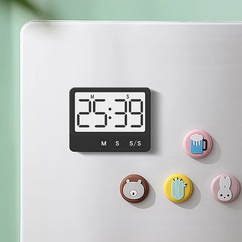 Digital Timer Kitchen Study Mute Magnetic Countdown Timer With Large LCD Display Digital Timer Clock Up To 99 Minutes 59 Seconds thumbnail 2