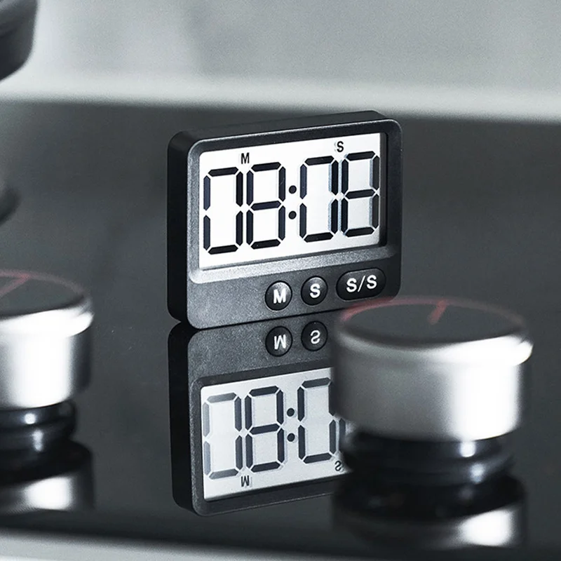 Digital Timer Kitchen Study Mute Magnetic Countdown Timer With Large LCD Display Digital Timer Clock Up To 99 Minutes 59 Seconds thumbnail 6