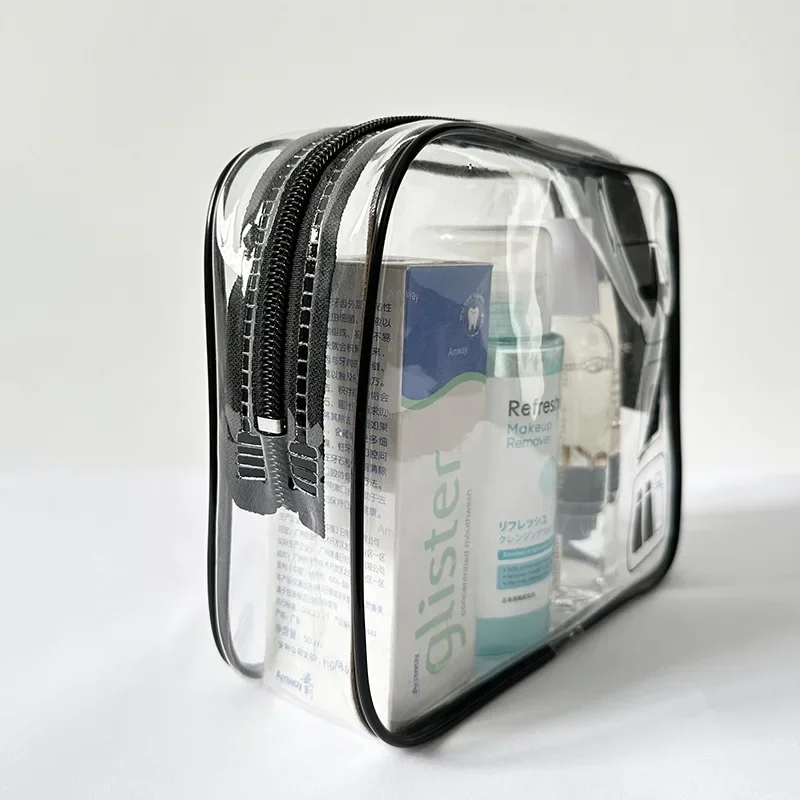 2025 Clear Makeup Cosmetic Bag Portable Travel Toiletry Pouch Transparent Waterproof Pouch Storage Home Travel Wash Kit Case thumbnail 4