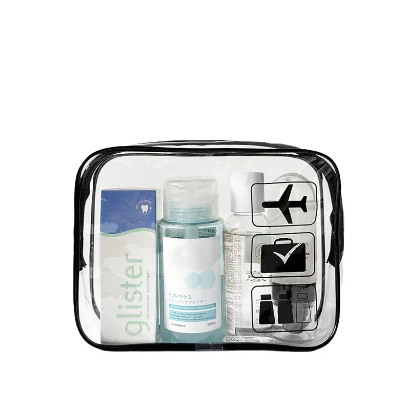 2025 Clear Makeup Cosmetic Bag Portable Travel Toiletry Pouch Transparent Waterproof Pouch Storage Home Travel Wash Kit Case