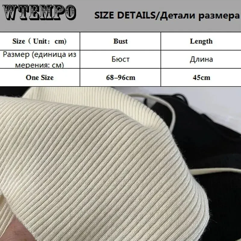 Women Crop Sweater Sexy Off Shoulder Slim Knitted Sweaters Long Sleeve Halter Knit Top Y2k Fashion Pullover Korean Streetwear thumbnail 6