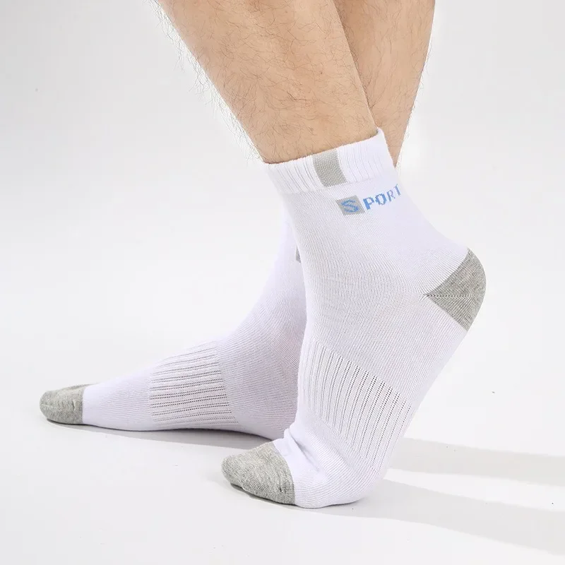 5Pairs Bamboo Fiber Summer Spring Men Socks Breathable Cotton Sports Sock Breathable Deodorant Business Socks Plus Size 39-45 thumbnail 4