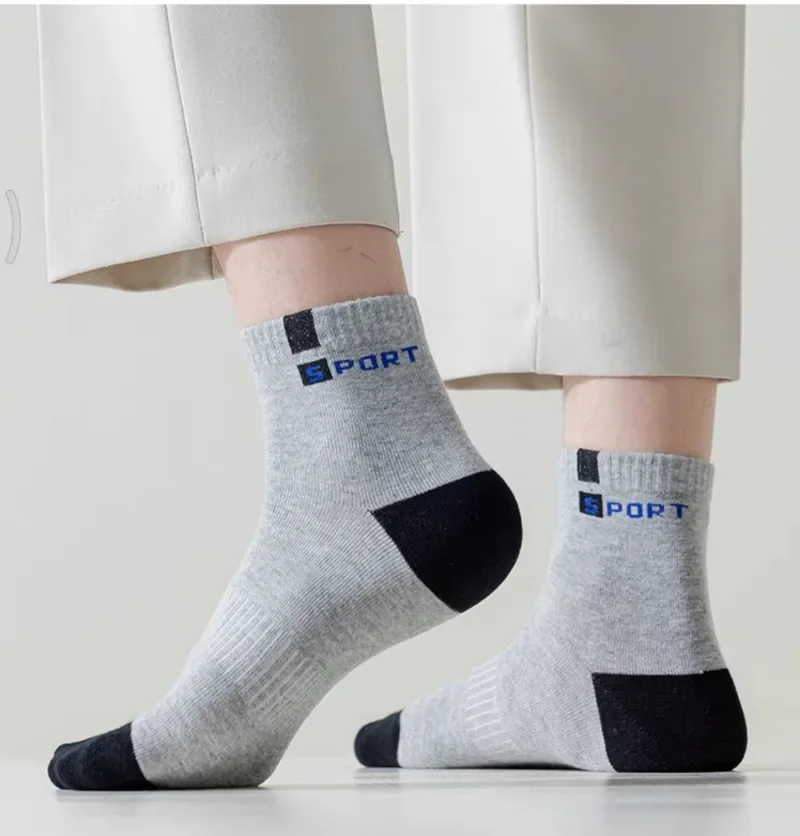 5Pairs Bamboo Fiber Summer Spring Men Socks Breathable Cotton Sports Sock Breathable Deodorant Business Socks Plus Size 39-45 thumbnail 6