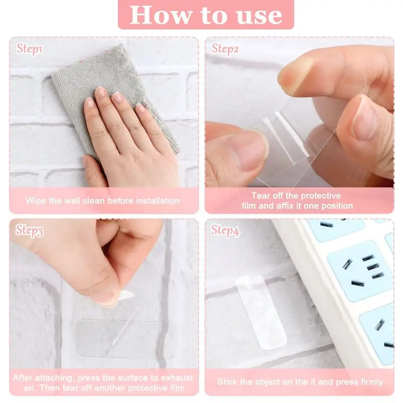 Double Sided Adhesive Tape Nano Reusable Super Strong Transparent Wall Stickers WaterProof Widely Used Wall Mount Sticker thumbnail 6