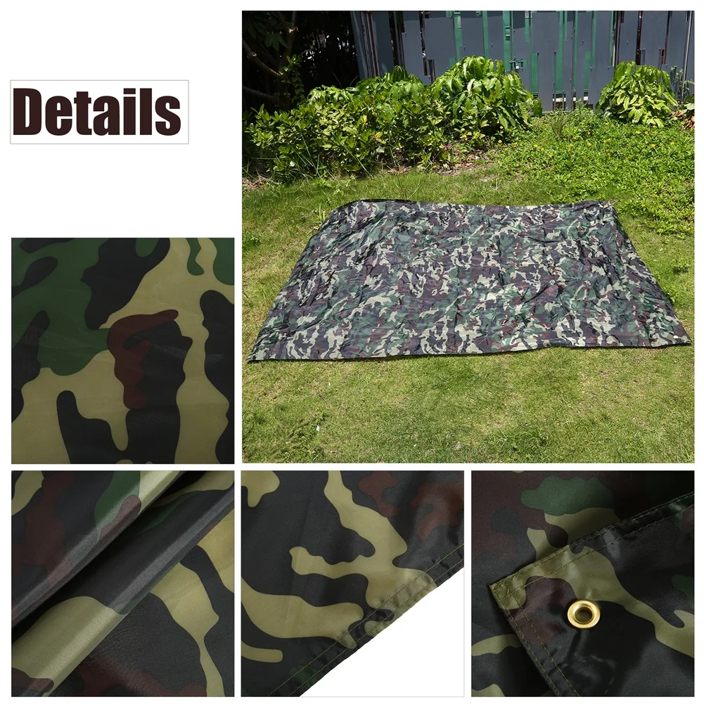Camouflage Shelter Tourist Awning Canopy Tarp Tent Shade Ultralight Garden Canopy Sunshade Outdoor Camping Hammock Waterproof thumbnail 2
