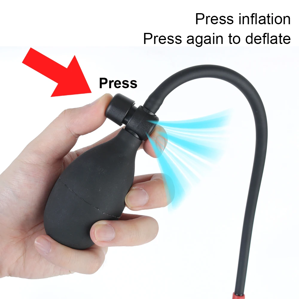 Inflatable Pump Sex Toys For Adult Games Women Vaginal Expander Anal Plug Men Butt Dilator Female Masturbator Erotic Bondage Set thumbnail 5