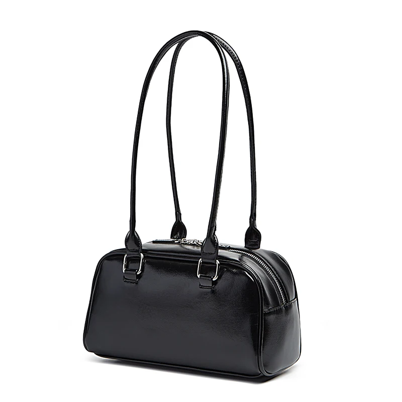 New Women's Bag Bowling Bag 2024 New Niche Joker Boston Bag Tote Bag Underarm Shoulder Bag thumbnail 3