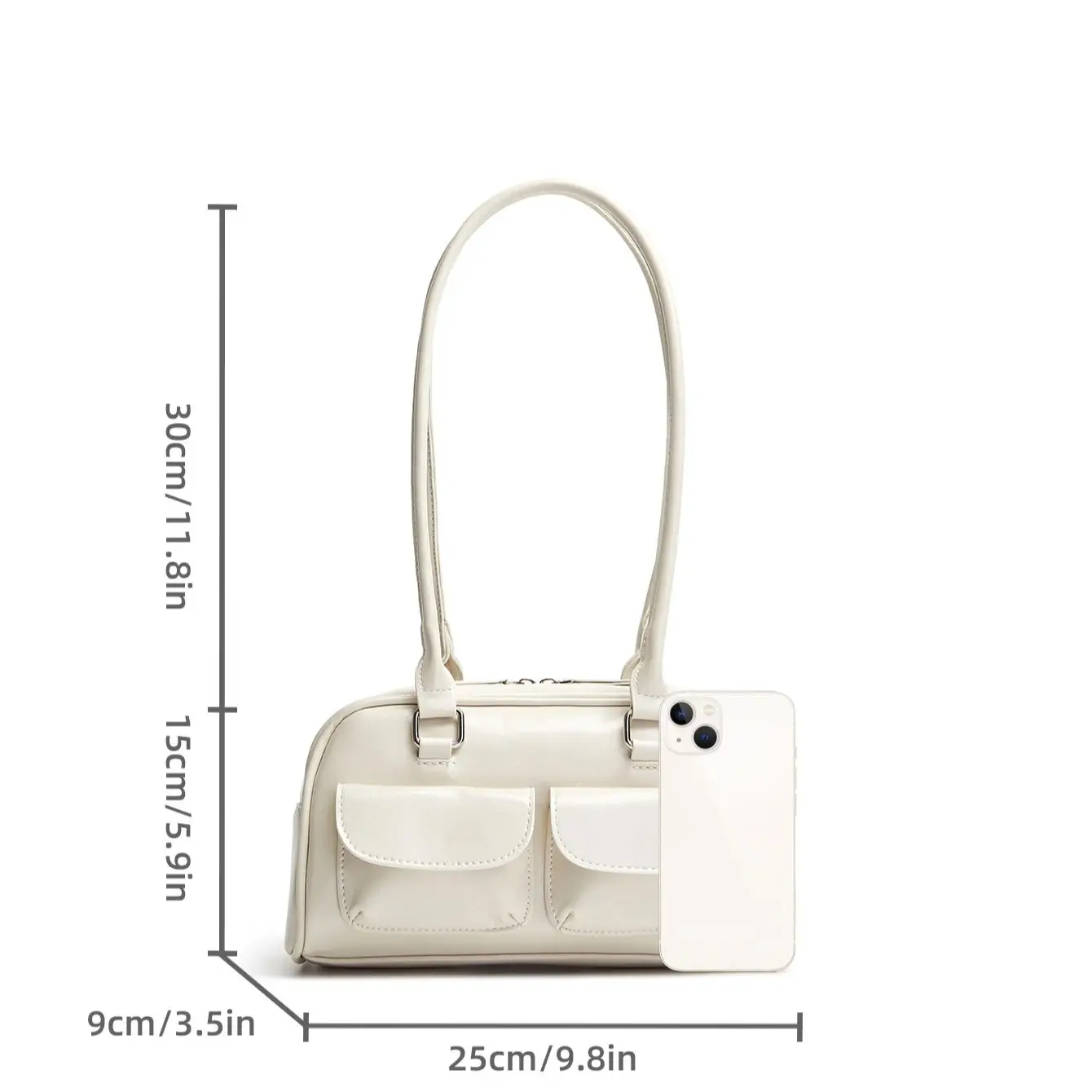 New Women's Bag Bowling Bag 2024 New Niche Joker Boston Bag Tote Bag Underarm Shoulder Bag thumbnail 6