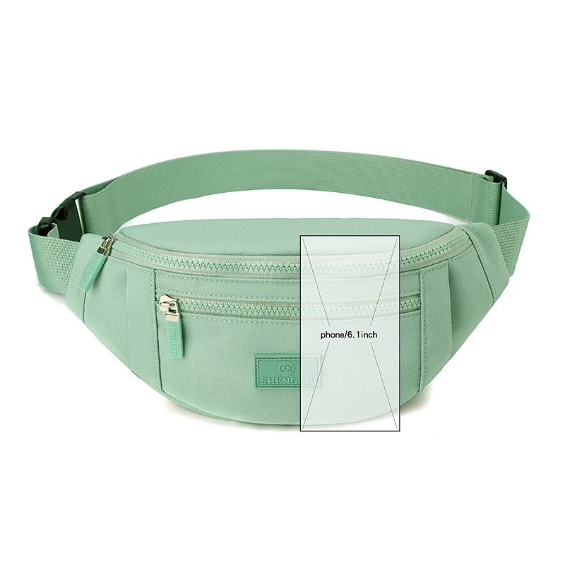 Waist Bag Women Men Waterproof Pocket Fashion Casual Chest Handbag Unisex Sports Travel Purse Waist Pack Belly Bags Case thumbnail 4
