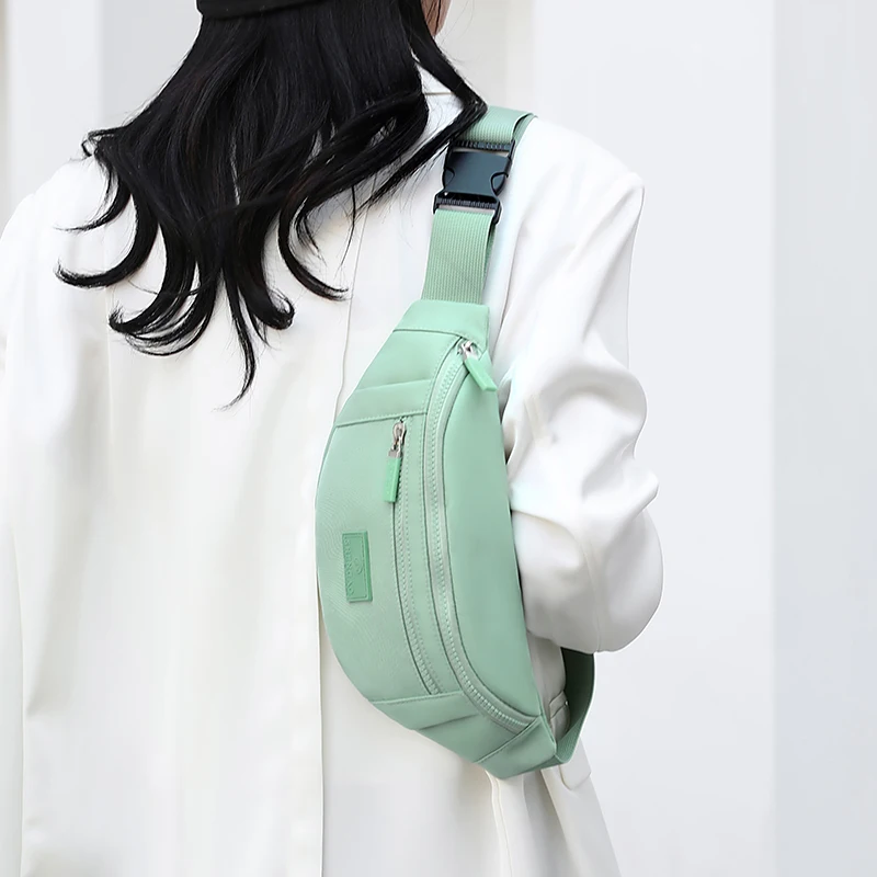Waist Bag Women Men Waterproof Pocket Fashion Casual Chest Handbag Unisex Sports Travel Purse Waist Pack Belly Bags Case thumbnail 2