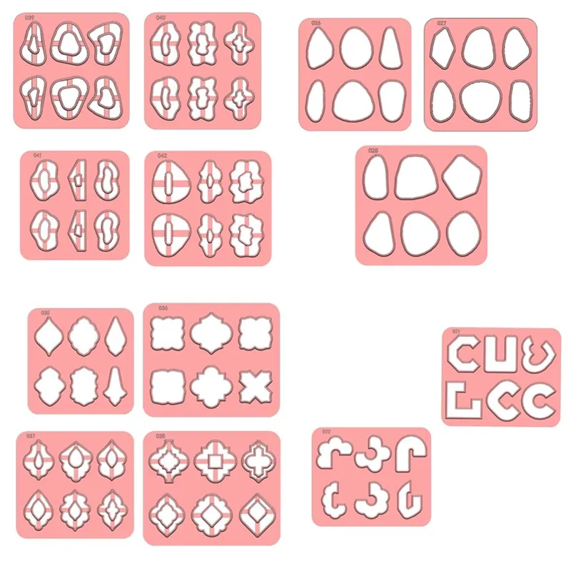 SNASAN Different Shapes Polymer Clay Earrings Cutter Mold Geometry Clay Mould Polymer DIY Clay Jewelry Tool thumbnail 6