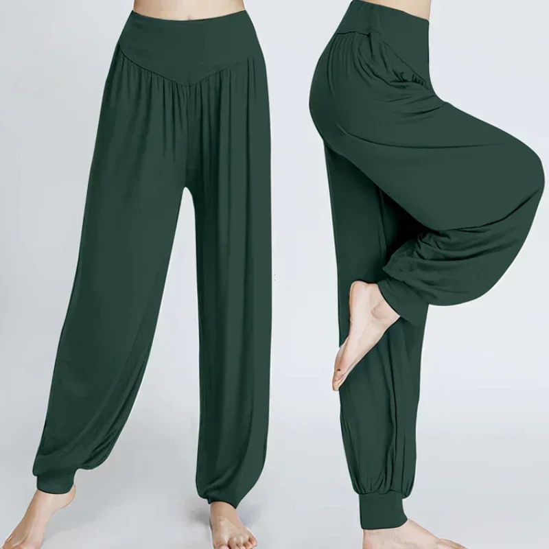 1PCS Women's Elastic Loose Casual Cotton Soft Yoga Sports Dance Pants Comfortable And Breathable thumbnail 5