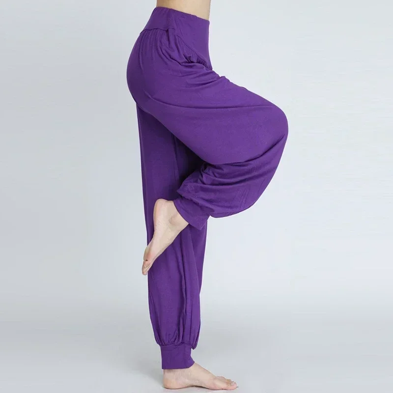 1PCS Women's Elastic Loose Casual Cotton Soft Yoga Sports Dance Pants Comfortable And Breathable thumbnail 3