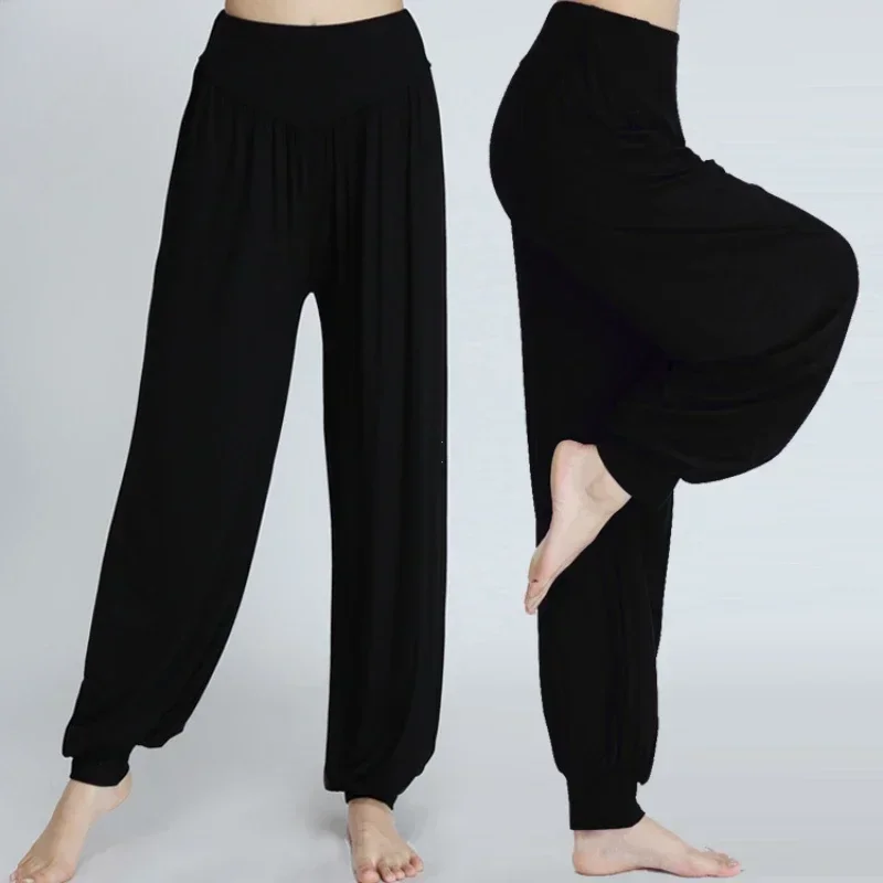 1PCS Women's Elastic Loose Casual Cotton Soft Yoga Sports Dance Pants Comfortable And Breathable thumbnail 4