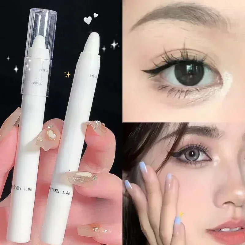 Matte White Lying Silkworm Highlighter Pen Pearlescent Eyeshadow Stick Brightening Pearl Eyeliner Waterproof Glitter Eye Shadow thumbnail 3