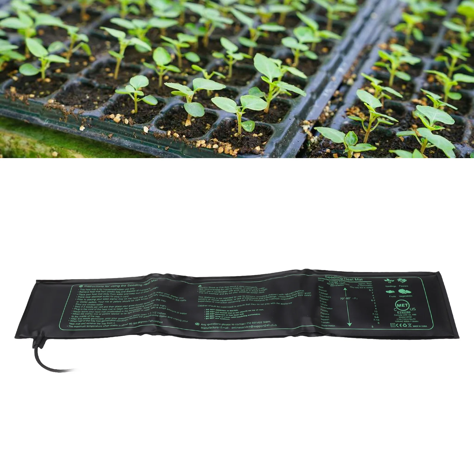 Seedling Heat Mat Waterproof Foldable Safe Seedling Heating Pad for Indoor Plants Germination Hydroponic Seedling Heating Pad thumbnail 5