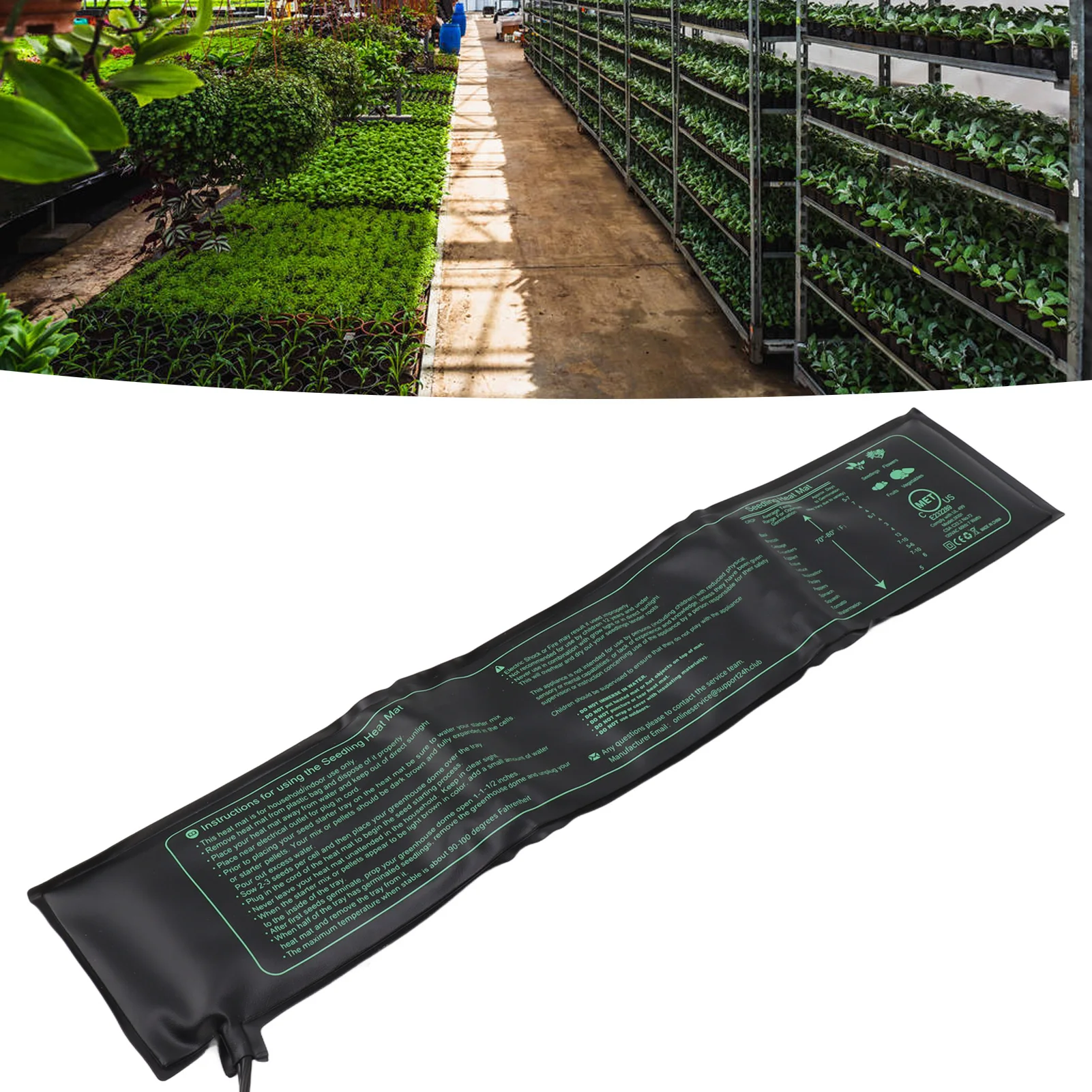 Seedling Heat Mat Waterproof Foldable Safe Seedling Heating Pad for Indoor Plants Germination Hydroponic Seedling Heating Pad thumbnail 6