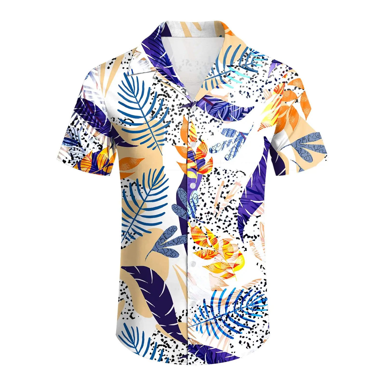 2024 Men Sets Print Patchwork Lapel Short Sleeve Casual Shirt Beach Shorts Summer Streetwear Vacation Hawaiian Suits Men S-5XL thumbnail 6