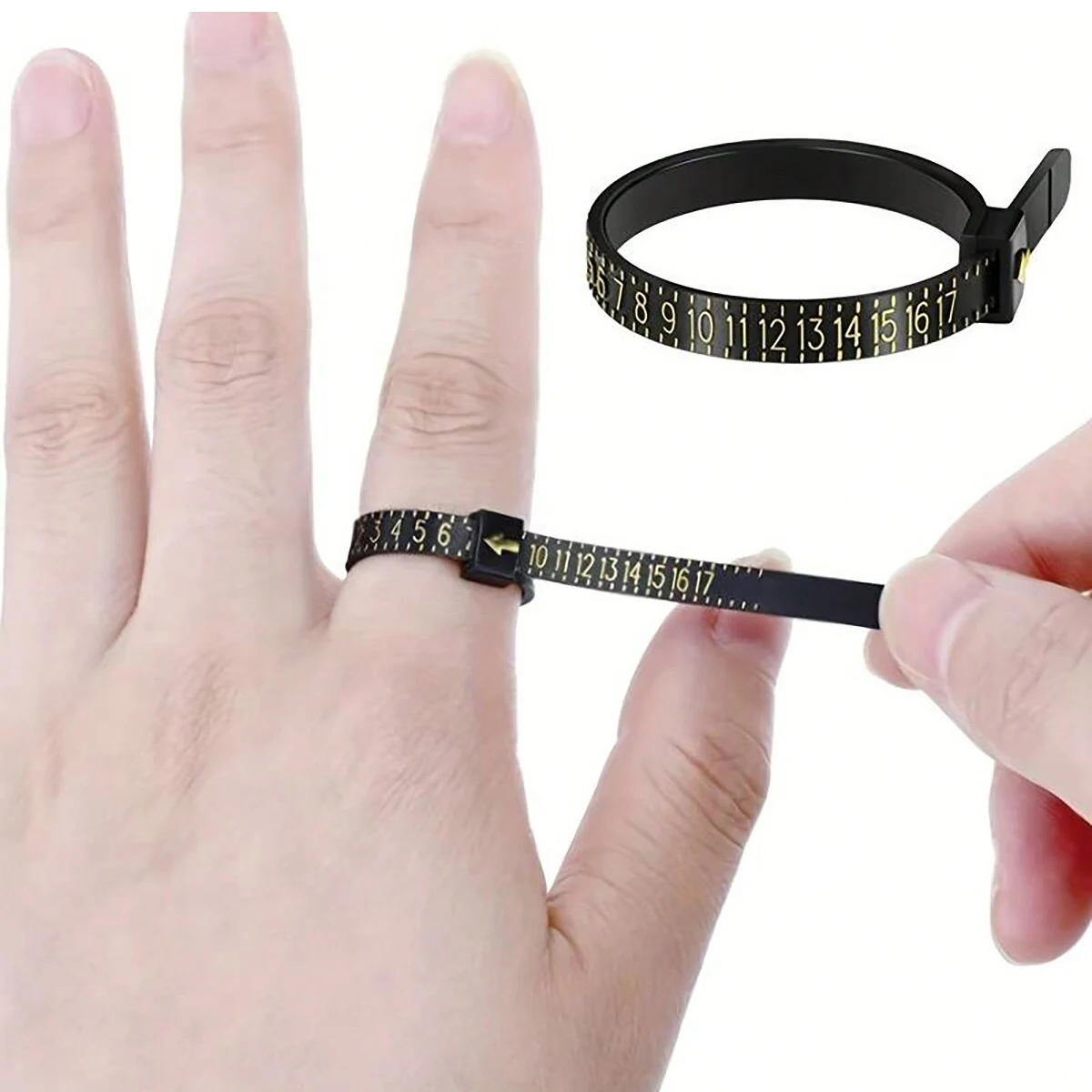 1pc Ring Size Measuring Instrument Ring Size Measuring Instrument Male and Female Finger Size, Ring Measuring Tool