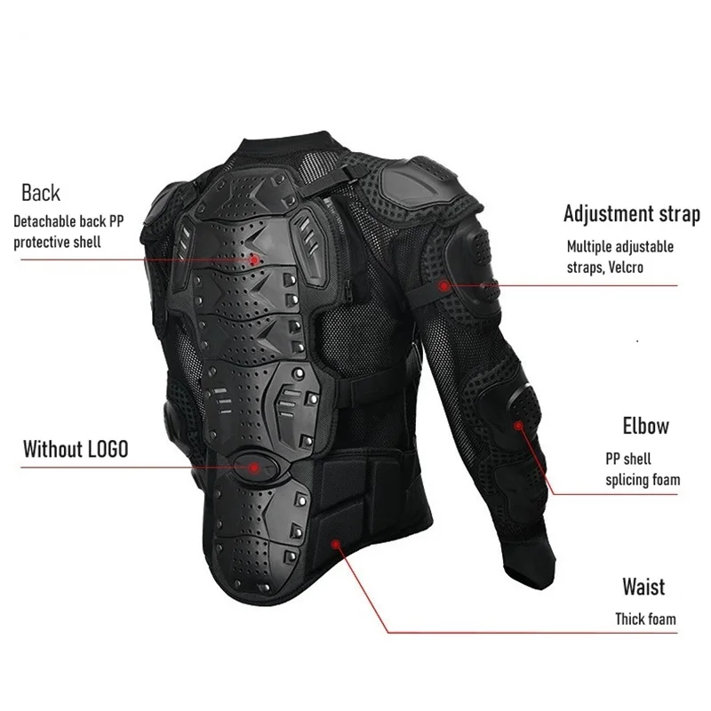 Unisex Motorcycle Jacket Durable And Comfortable Riding Protective Gears Outdoor Sports Motocross Equipment Motor Body Guard thumbnail 5
