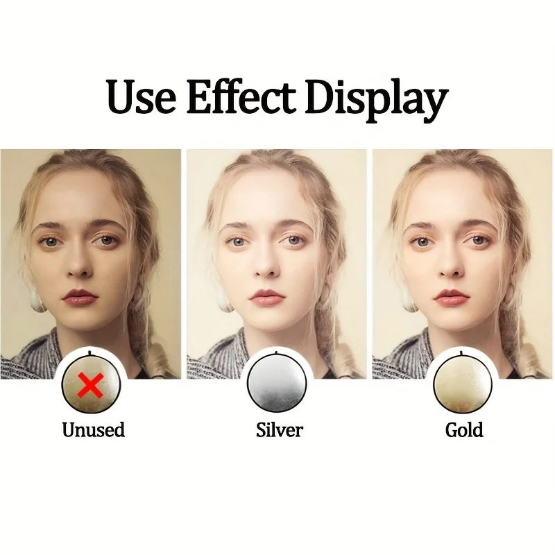 5 in 1 Round Reflectors Collapsible Photography Fill Light Batter Diffuser Accessories Multi-Disc Outdoor Photos Backdrops Props thumbnail 4