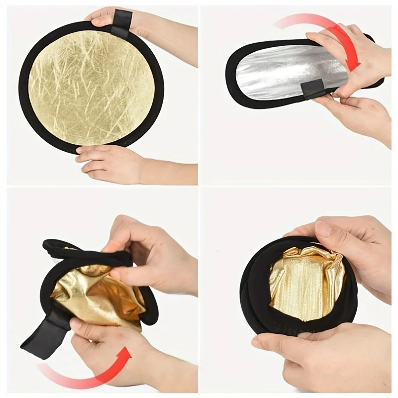 5 in 1 Round Reflectors Collapsible Photography Fill Light Batter Diffuser Accessories Multi-Disc Outdoor Photos Backdrops Props thumbnail 6