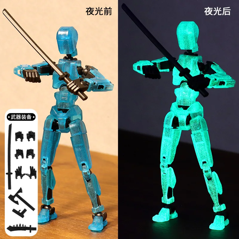 13 Action Figure Titan Multi-Jointed Movable Shapeshift Robot T13 Action Mannequin Character and Dog Figure Toys gifts for kids thumbnail 4